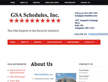 Tablet Screenshot of gsa-schedules.com